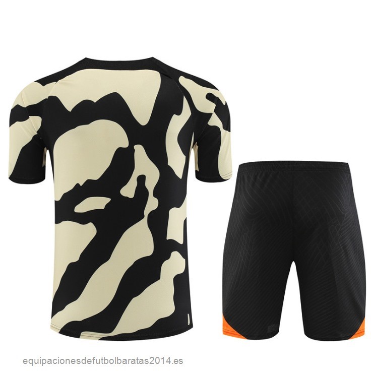 Nuevo Entrenamiento Conjunto Completo Niños Paris Saint Germain 23/24 Amarillo Negro Naranja Baratas
